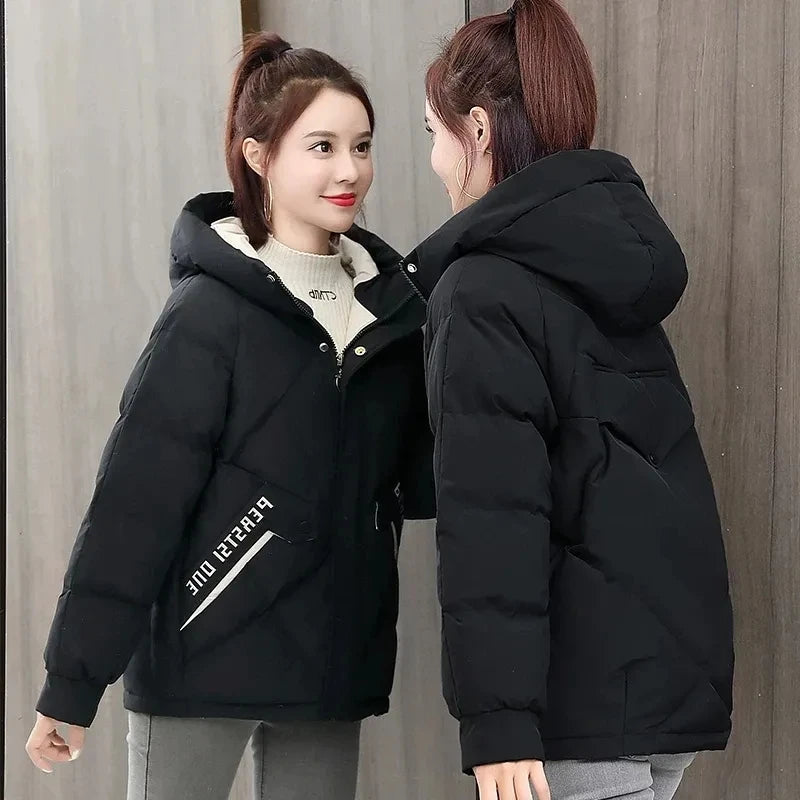 Women’s Hooded Winter Parka – Oversized Cotton Padded Puffer Jacket