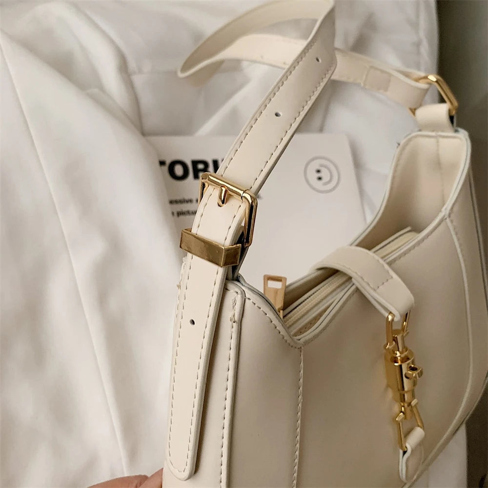 Luxury Designer Women’s Leather Handbag – Shoulder & Crossbody with Dual Straps