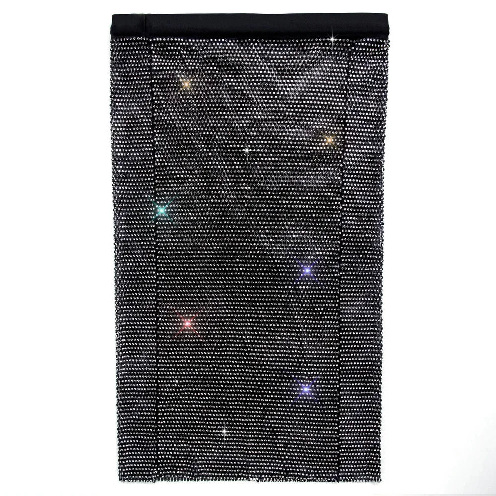 Sexy black White Summer crop top women festival Beach club outfits Party tank top t shirt woman Halter Rhinestones tops topy Hot