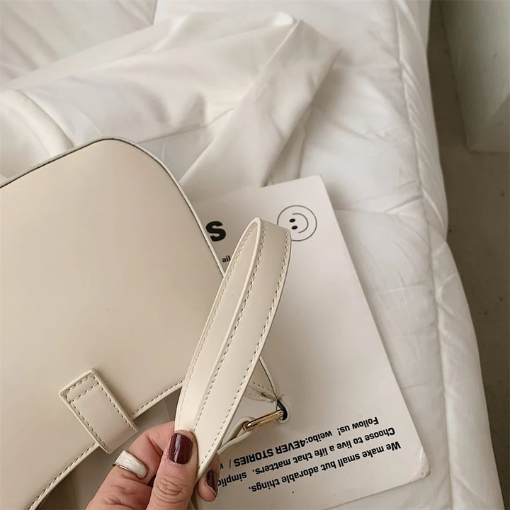 Luxury Designer Women’s Leather Handbag – Shoulder & Crossbody with Dual Straps