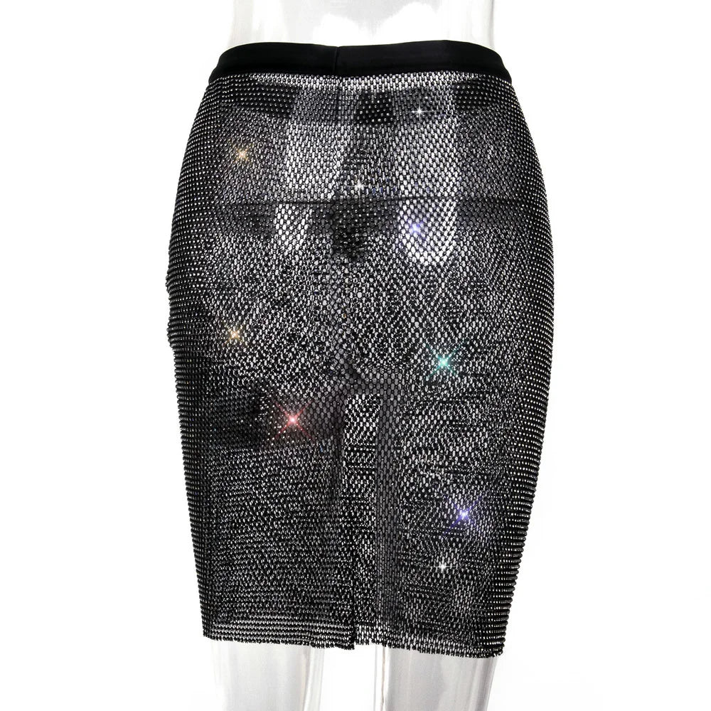 Sexy black White Summer crop top women festival Beach club outfits Party tank top t shirt woman Halter Rhinestones tops topy Hot