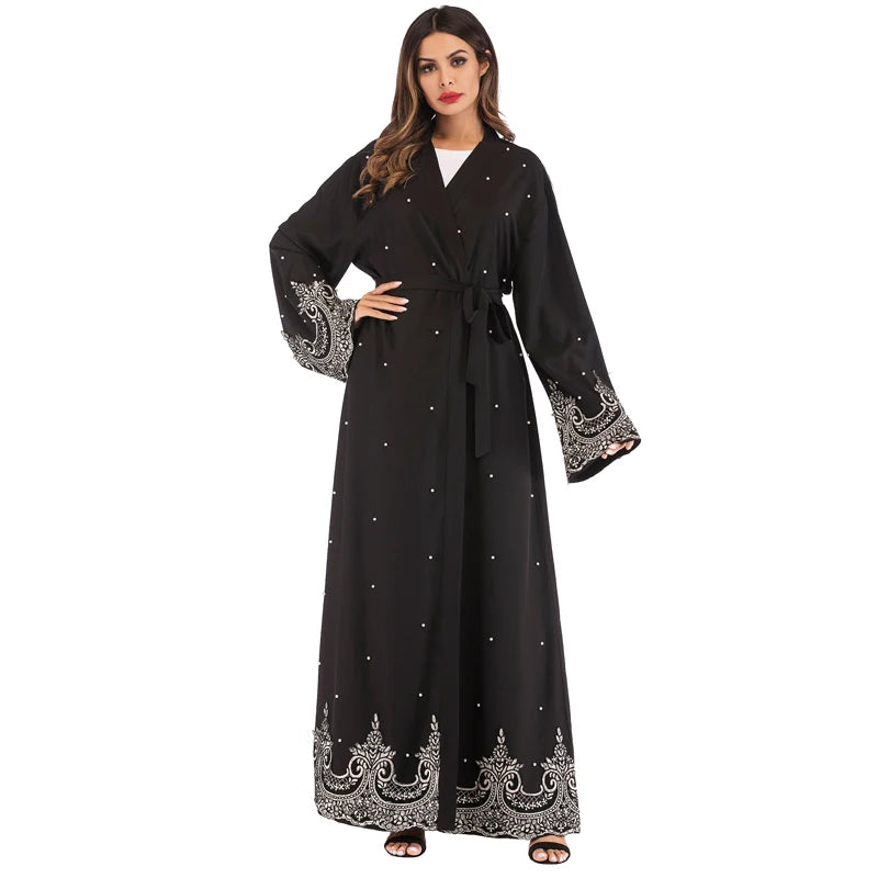 Kaftan Abaya Dubai Kimono Cardigan Muslim Hijab Dress Abayas For Women Robe Femme Caftan Marocain Qatar Islam Clothing