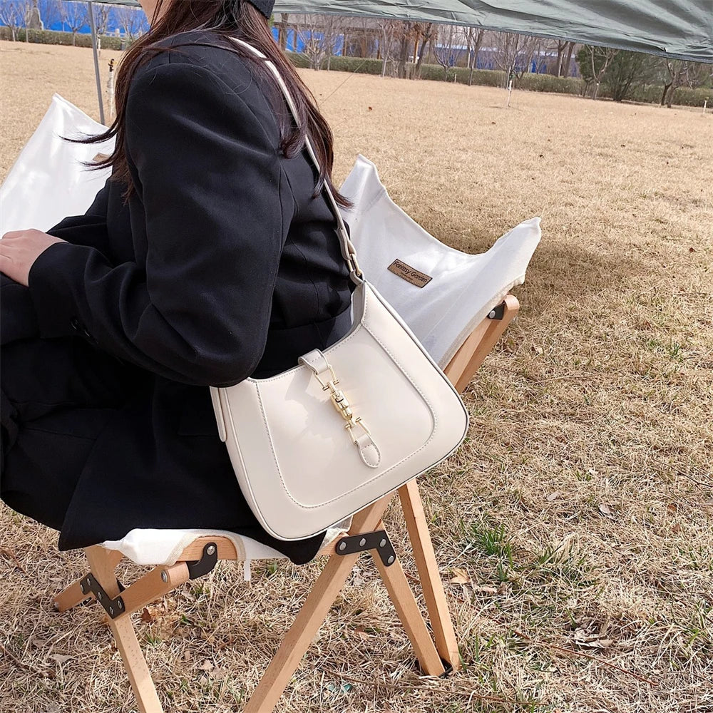 Luxury Designer Women’s Leather Handbag – Shoulder & Crossbody with Dual Straps