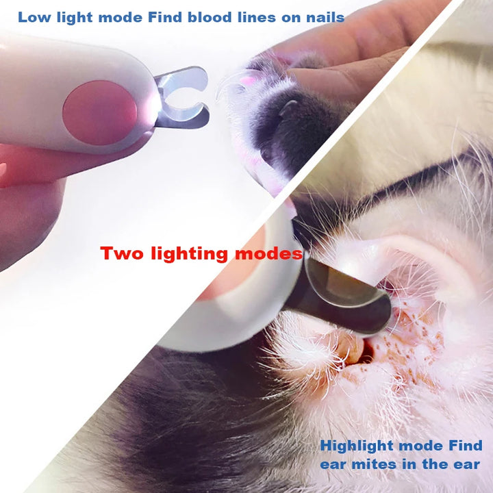 “MiniPaw™ LED Pet Nail Scissors for Cats & Small Dogs”