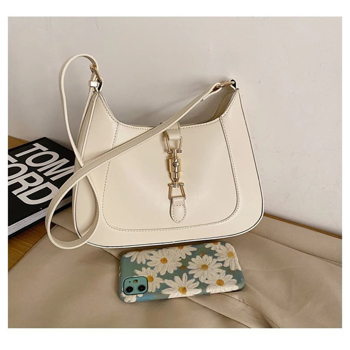 Luxury Designer Women’s Leather Handbag – Shoulder & Crossbody with Dual Straps