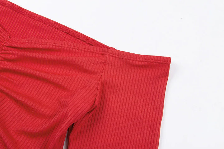 Sexy schulterfreies Langarmshirt für Damen