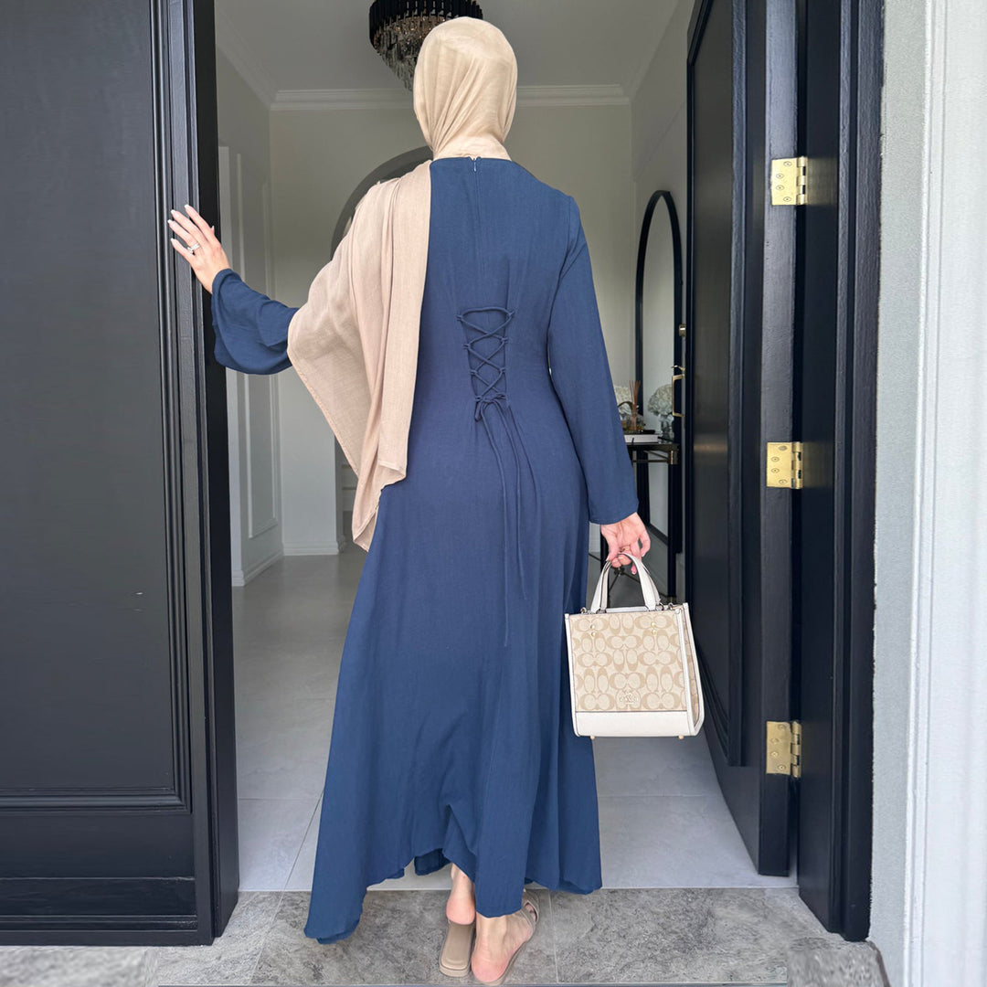 Ramadan Modest Abaya Dubai Islamic Muslim Kaftan Dress Prayer Clothes Women Vestidos Para Mujer Robe Caftan Marocain Femme