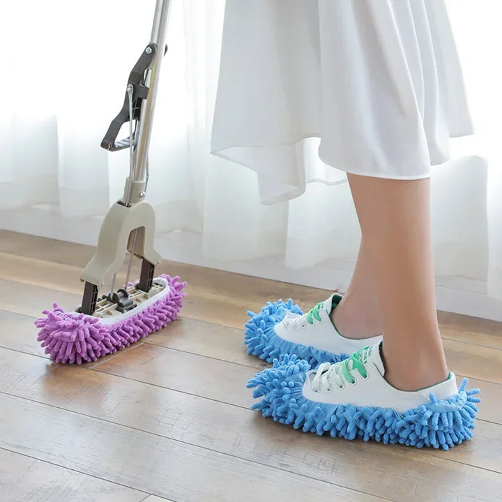 CleanStep™ 2-in-1 Wischmopp-Hausschuhe