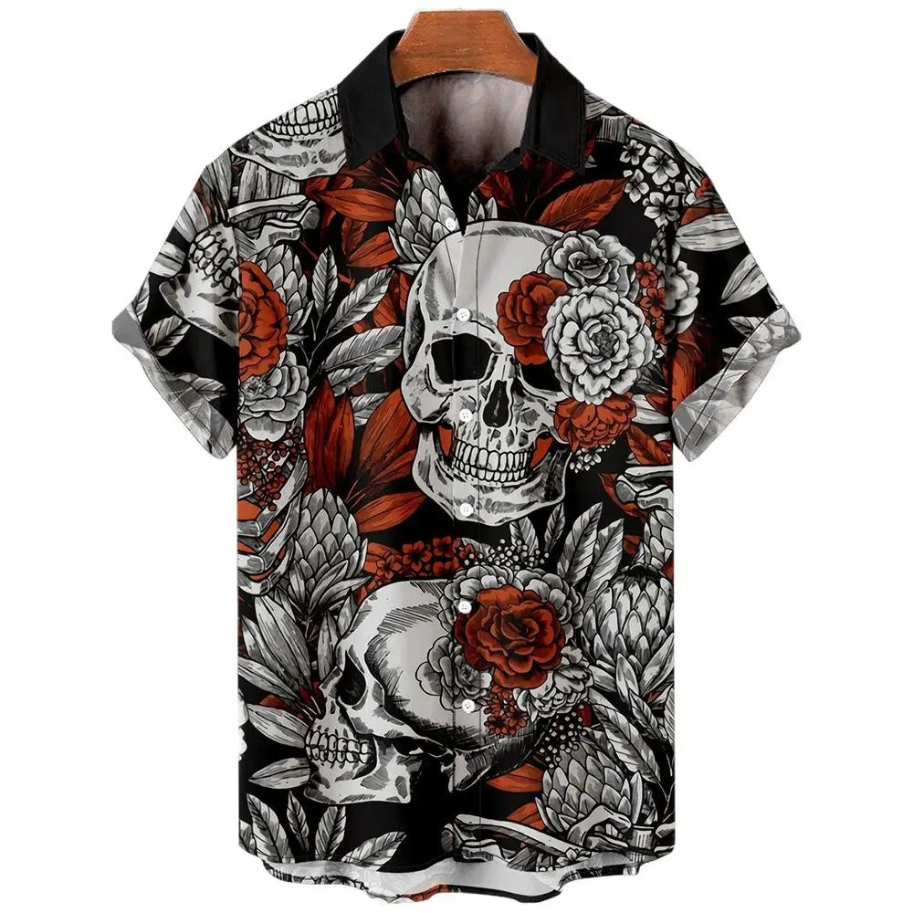 Men Shirts Y2K Clothing Funny For Men Hawaiian Harajuku 3D Printing Oversized Real Imported-china Camisa Floral Masculina Social