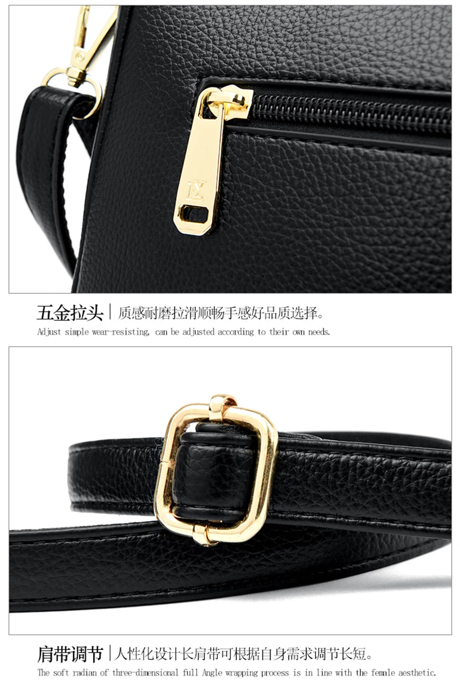 Women’s Luxury Leather Shoulder & Crossbody Bag – Designer 2024