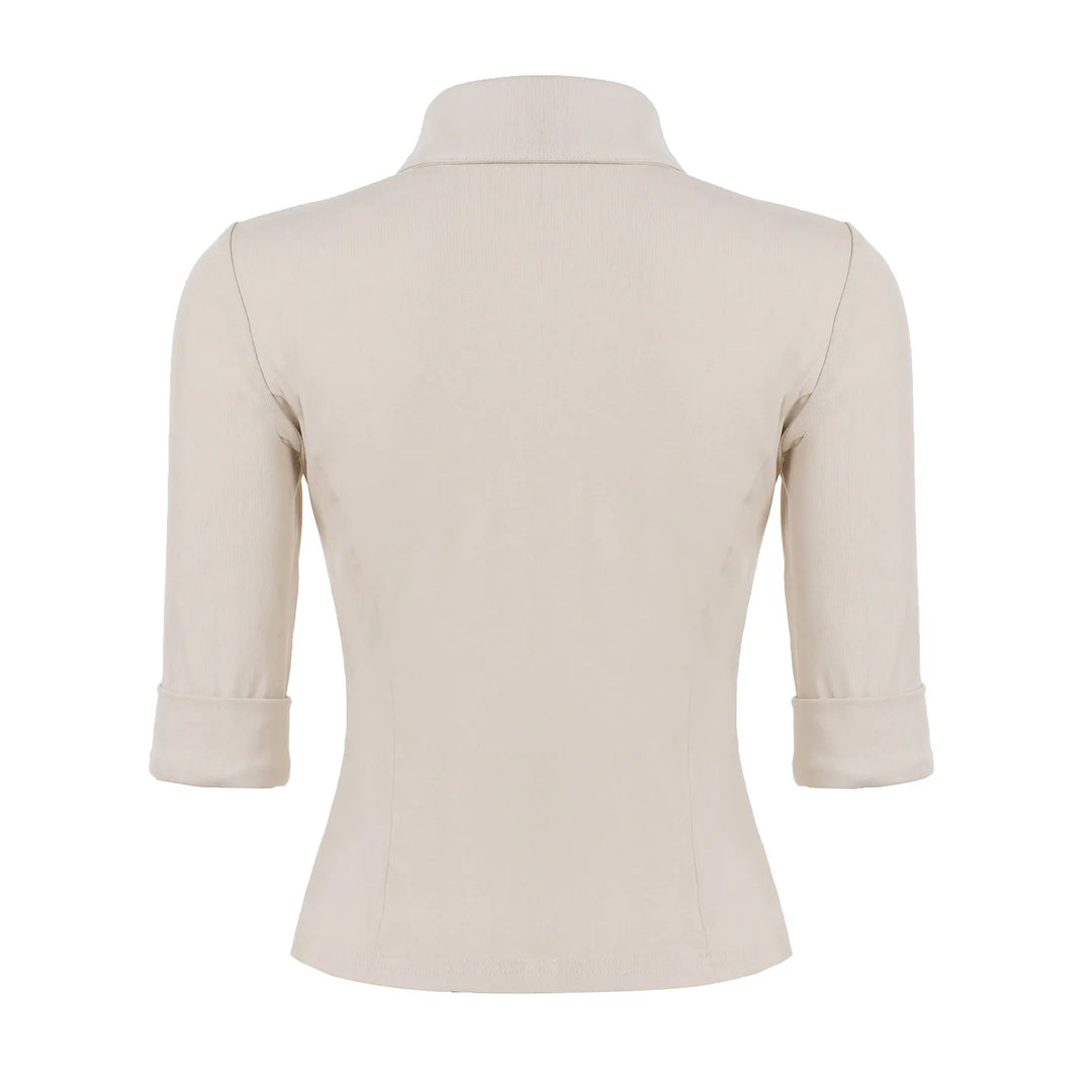 Half Sleeve Button Up Shirts for Woman Clothing Japanese 2000s Style Y2k Tops Harajuku Fashion Blouse