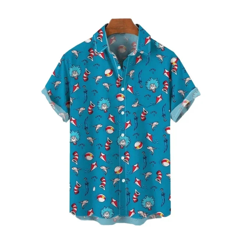 Men’s Hawaiian Beach Shirt – Oversized Short Sleeve