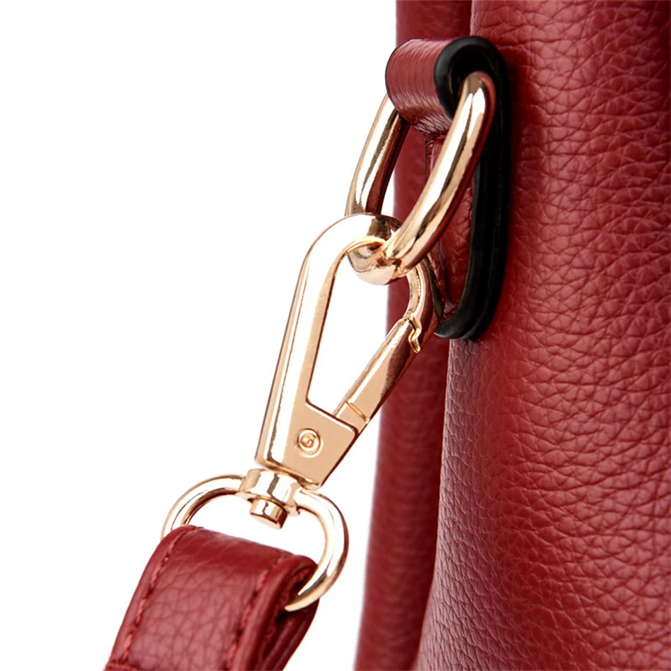 Luxury Women’s PU Leather Shoulder Bag – Designer Messenger Handbag