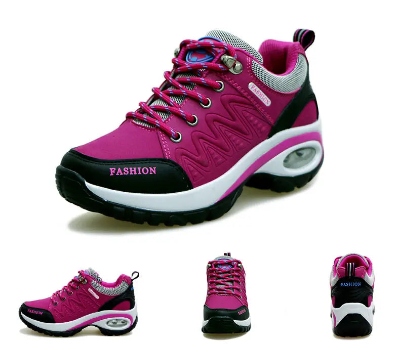 Women’s Waterproof Platform Sneakers – Outdoor Hiking & Running Shoes