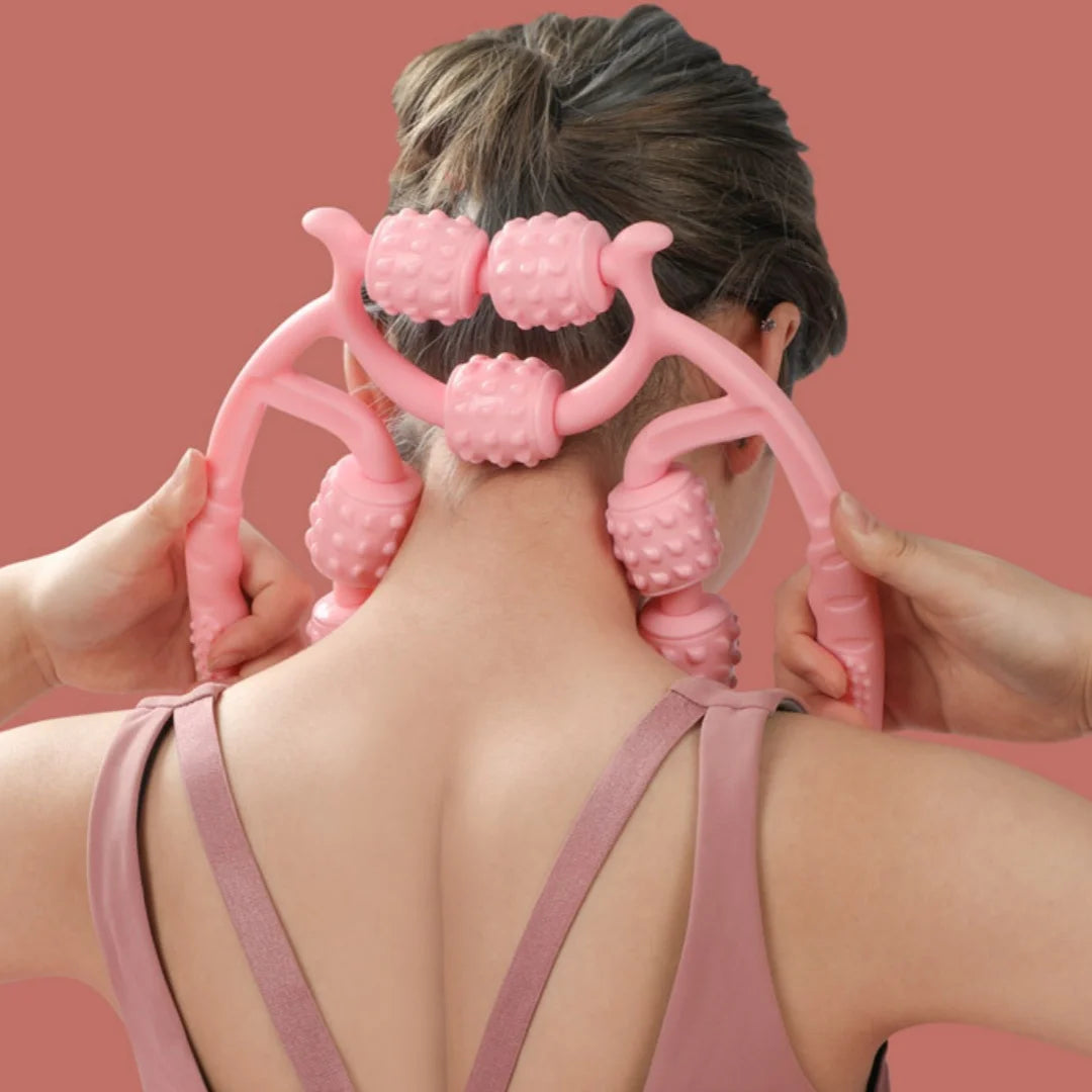 مدلك الساقين FitRoll™ ذو 9 عجلات - جهاز تدليك رياضي ولياقة بدنية