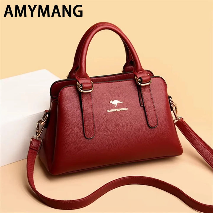 Luxury Women’s PU Leather Shoulder Bag – Designer Messenger Handbag