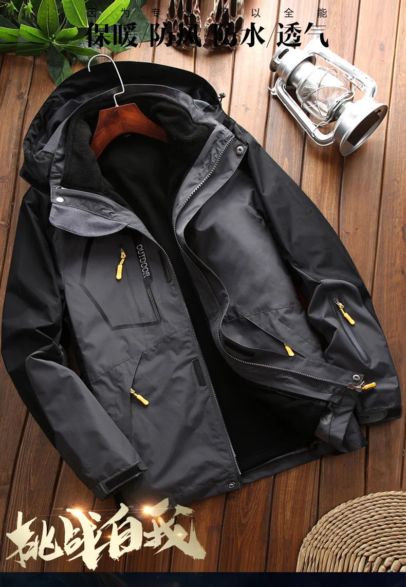 Men’s Winter Ski Jacket – Waterproof Windproof Snowboard & Trekking Coat