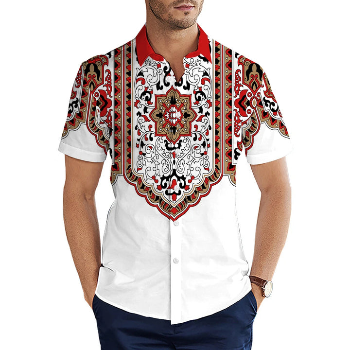 Men's Shirt Summer Casual Fashion Short Sleeved Shirt For Men Loose Breathable Hawaiian Shirt Man Casual Men's Clothing Top