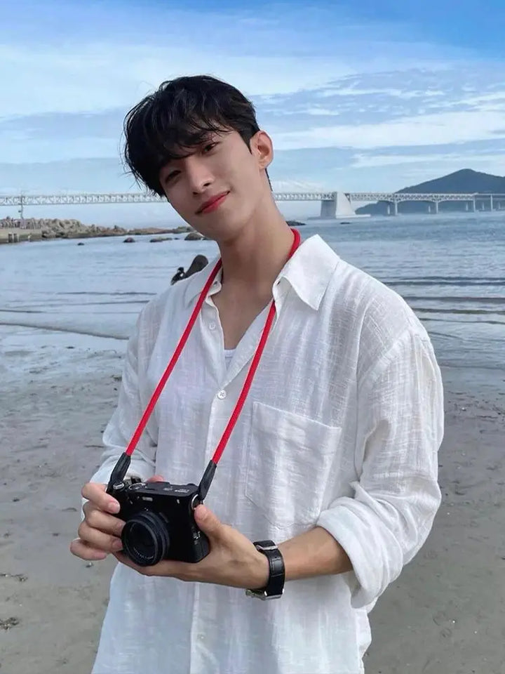 Men's Shirt Premium Thin White Loose Breathable Shirt Loose Long Sleeve Sun Protection Tees Lightweight Vacation Pockets Shirts