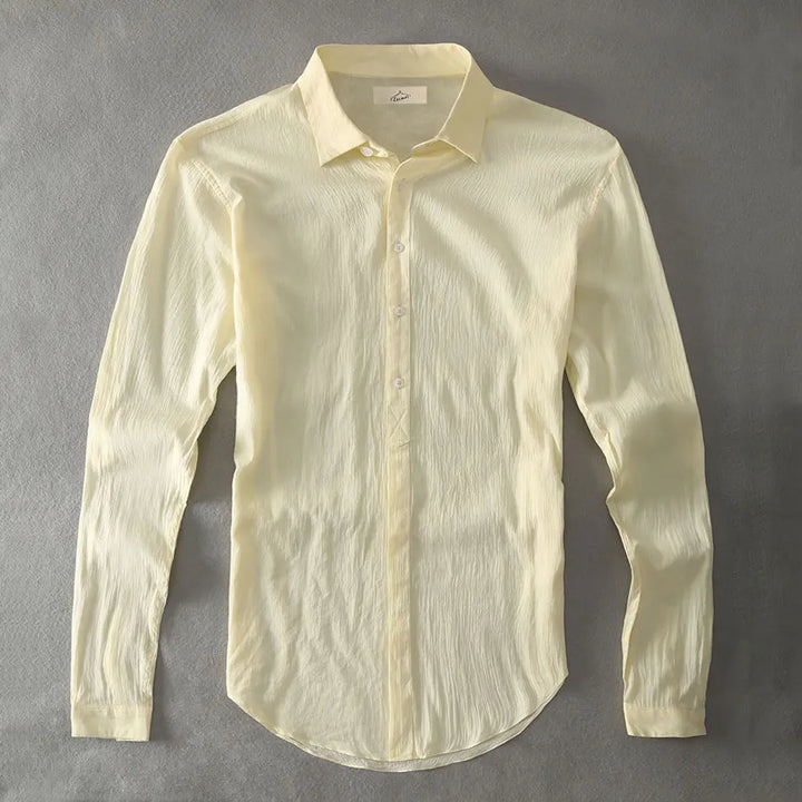 Casual Hawaiian Shirts Men Cotton Linen Designer Brand Slim Fit Man Shirts Long Sleeve White Shirt For Men Clothes Spring Autumn