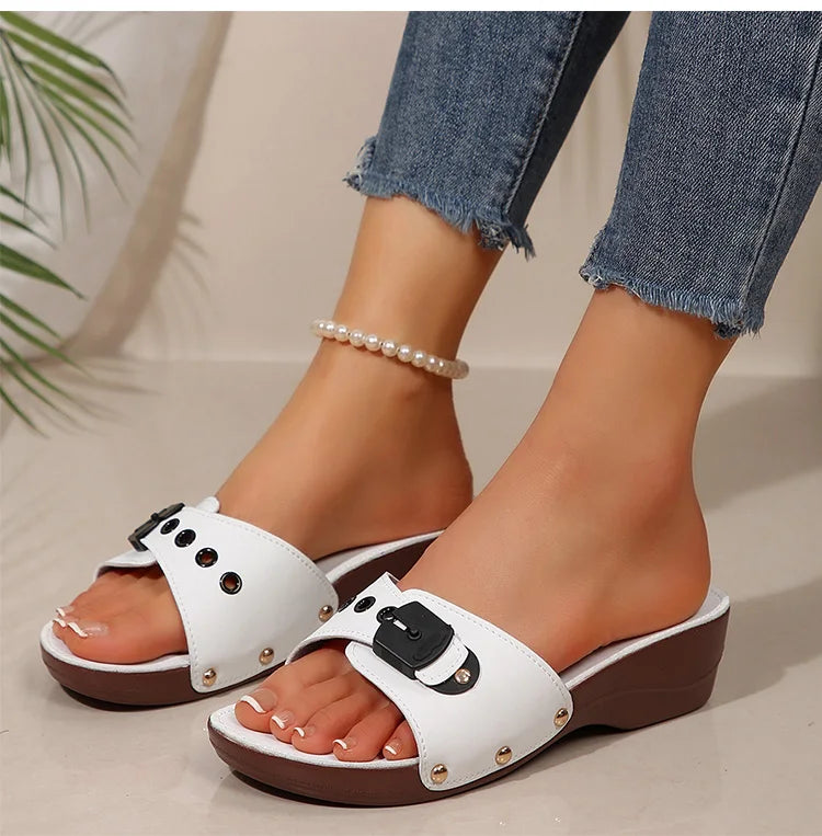 2025 Women’s Summer Sandals – Casual Heels & Slippers, Indoor/Outdoor