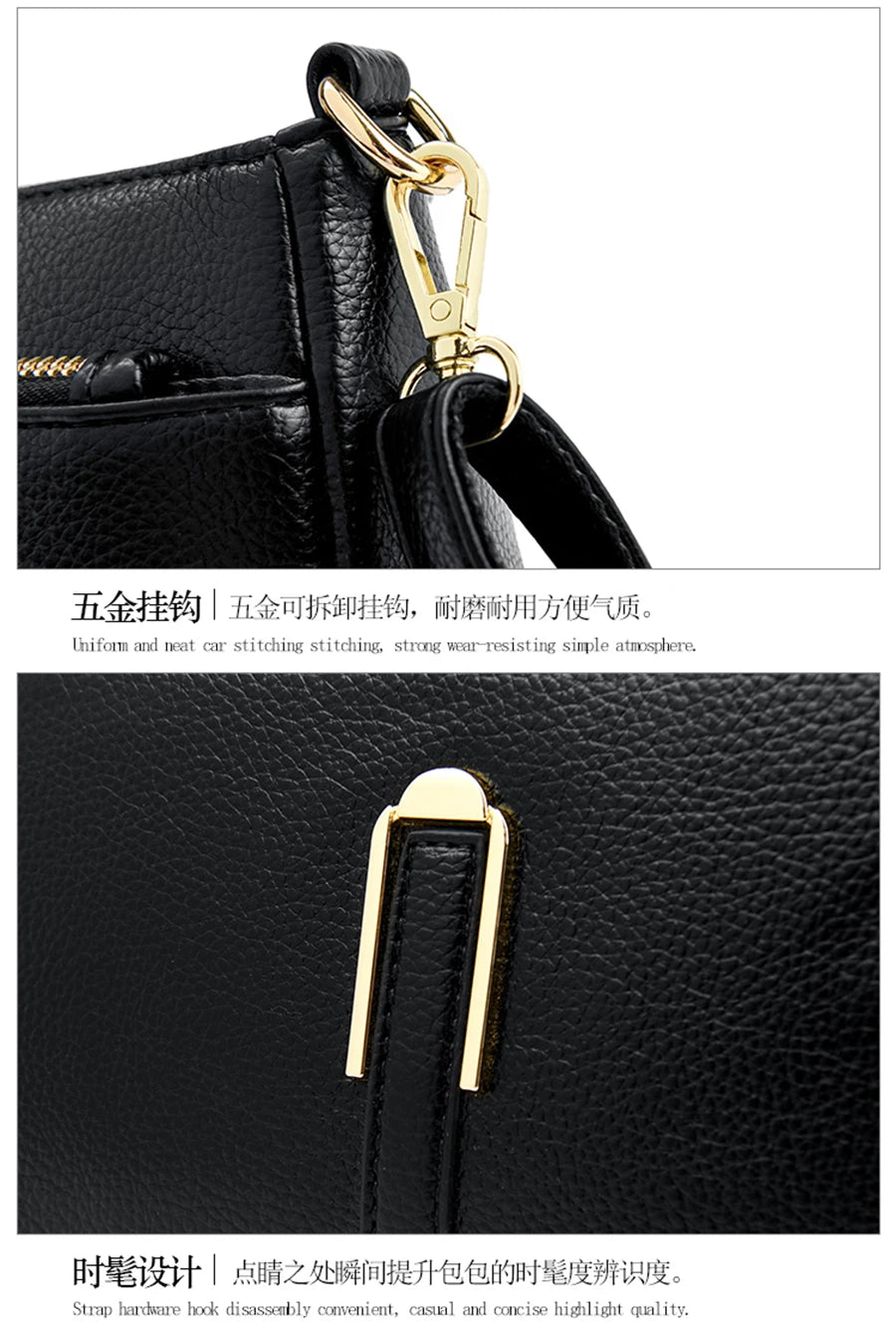 Women’s Luxury Leather Shoulder & Crossbody Bag – Designer 2024