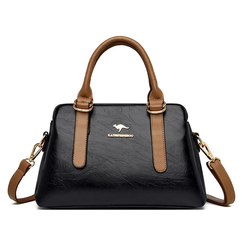 Luxury Women’s PU Leather Shoulder Bag – Designer Messenger Handbag