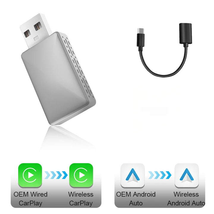 CarPlayX™ Wireless AI Box für Android Auto USB