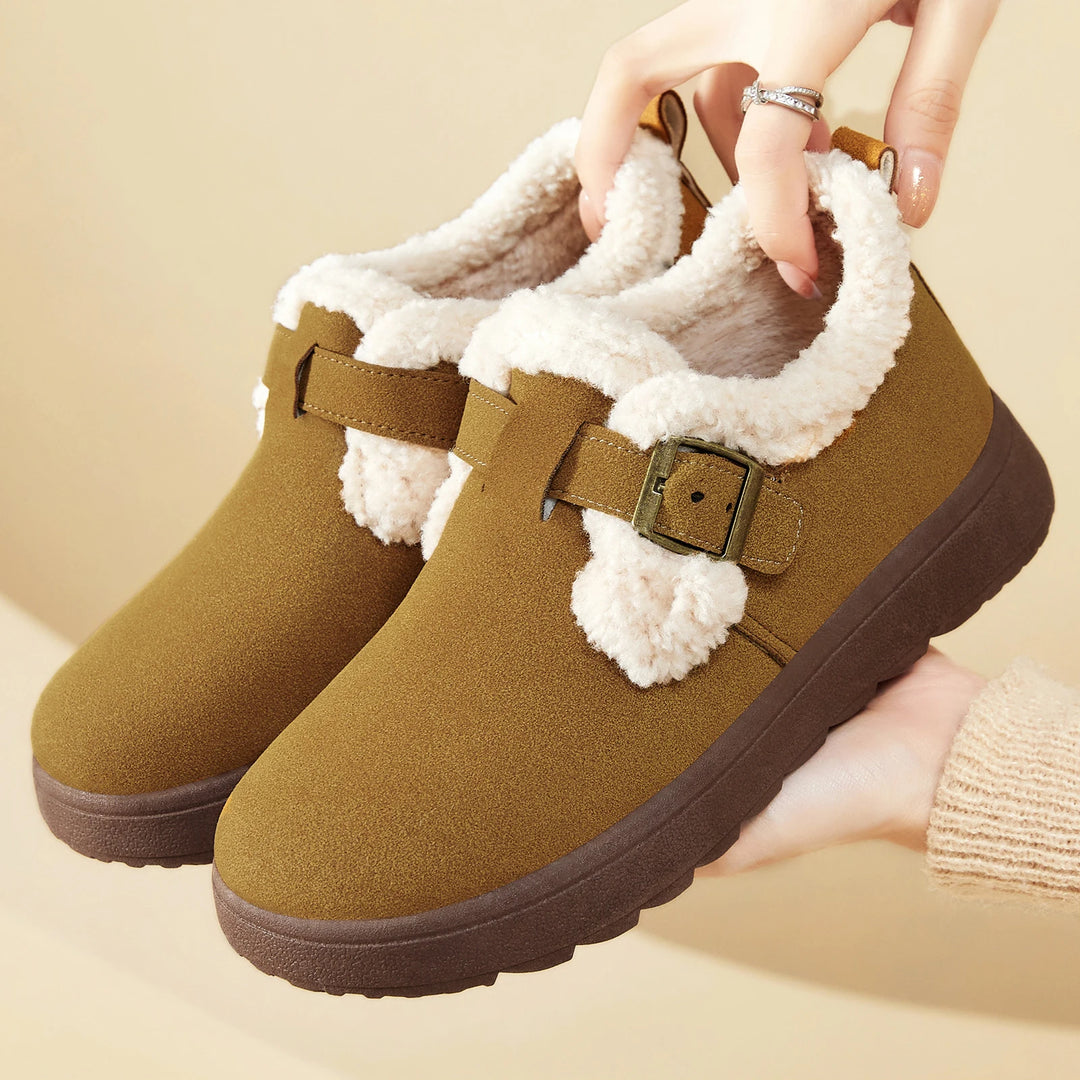 Women’s Winter Ankle Boots with Fur – Warm & Casual 2025