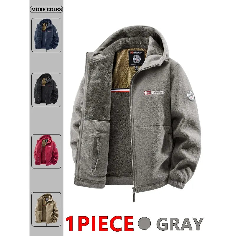 Men’s Hooded Outdoor Jacket – Versatile Autumn & Winter Wear