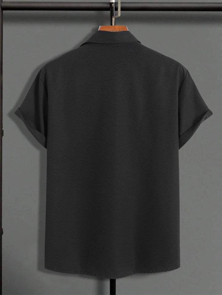 Men's Short-Sleeved Shirt Muscle Men's Fitness Shirt Summer Men's Sports Elastic Breathable Slim Show Muscle Short-Sleeved Shirt