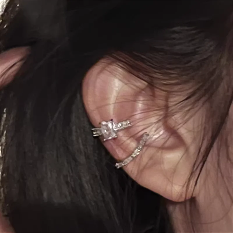 Women’s Crystal Ear Cuff – No Piercing Clip Earrings