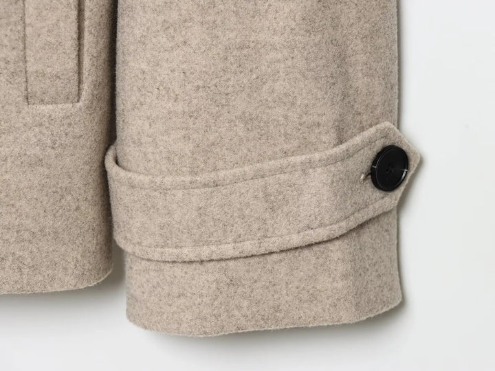 Women’s Double-Breasted Jacket – Elegant Lapel Coat for Autumn & Winter 2025