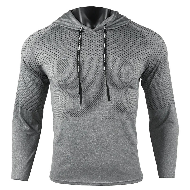 Men’s Long Sleeve Sports Hoodie T-Shirt