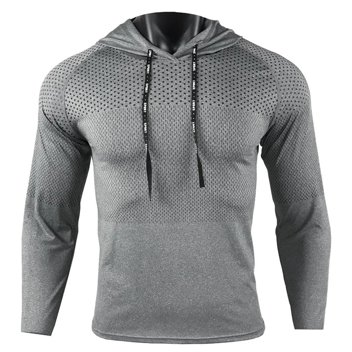 Men’s Long Sleeve Sports Hoodie T-Shirt