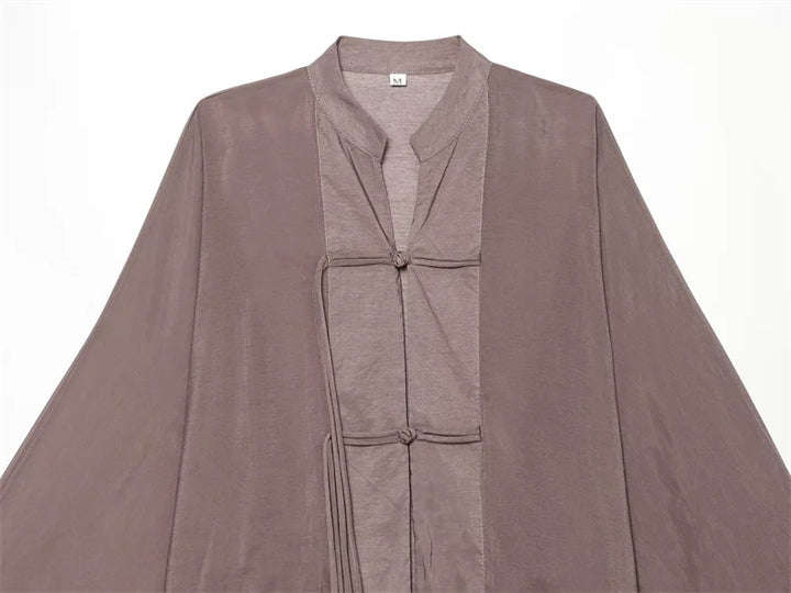 Women's Shirt 2026 New Fashion Summer Solid Color Oversize Rope Knot Detail Draped Shirt for Women Loose Chic Ladies Shirt Top