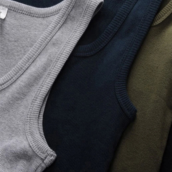 2024 Men’s Cotton Tank Top – Sleeveless Sports Vest, Quick Drying