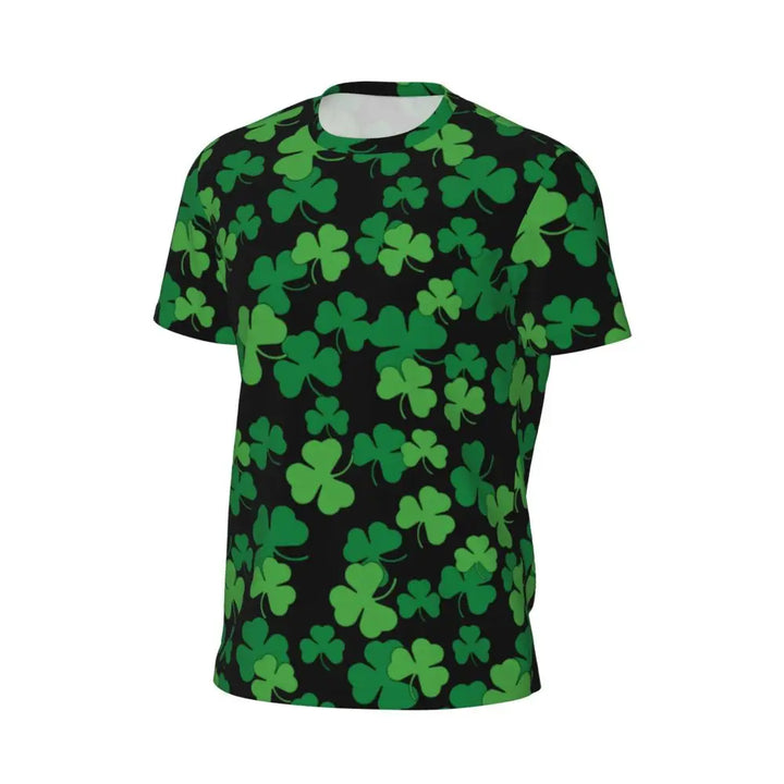Sportswear T Shirt For Man Irish St Patricks Day T Shirts Hippie Green Plaid Summer Tees O Neck Streetwear Design Clothing Gift
