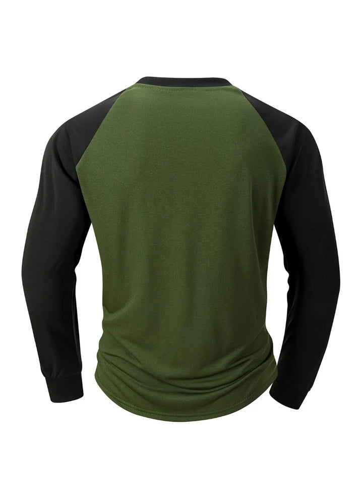 T Shirt for Men O-neck Casual Long Sleeve T-shirts Solid Color Men's Clothing Full Length Sleeve for Spring Summer Undershirts