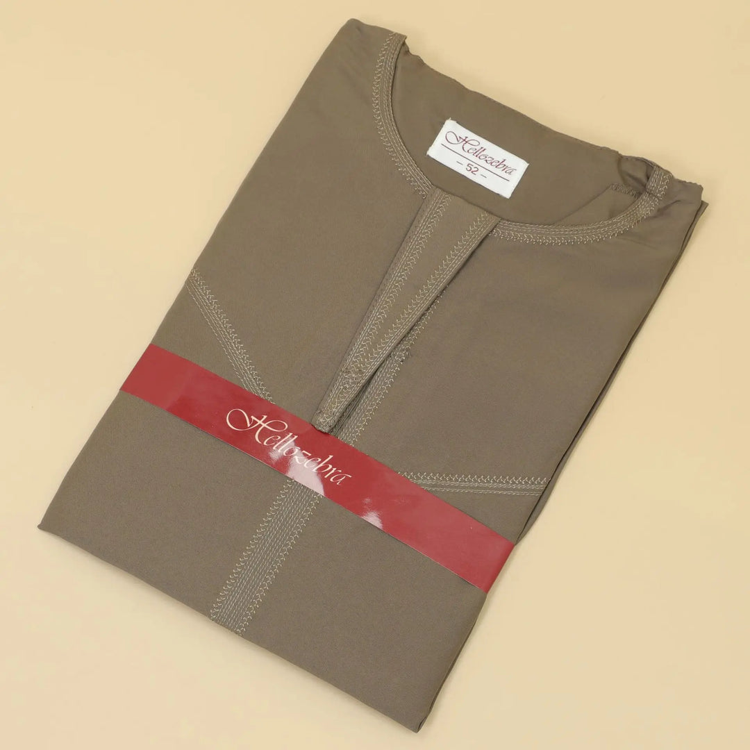 Middle East Arab Kaftan Men Muslim Clothing Solid Long-sleeved Round Neck Robes Causal Loose Men Jubba Thobe National Costumes