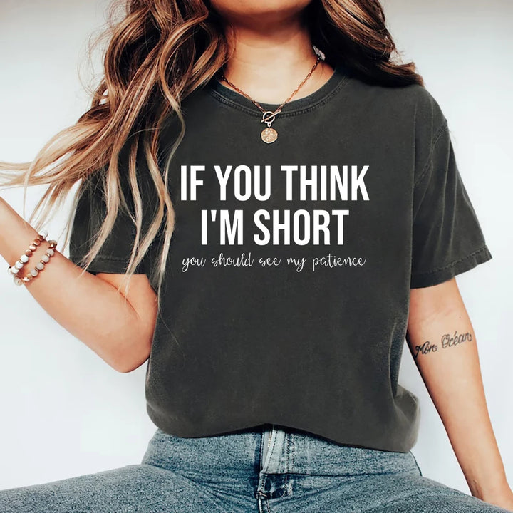 تيشيرت نسائي برسومات مرحة – كم قصير