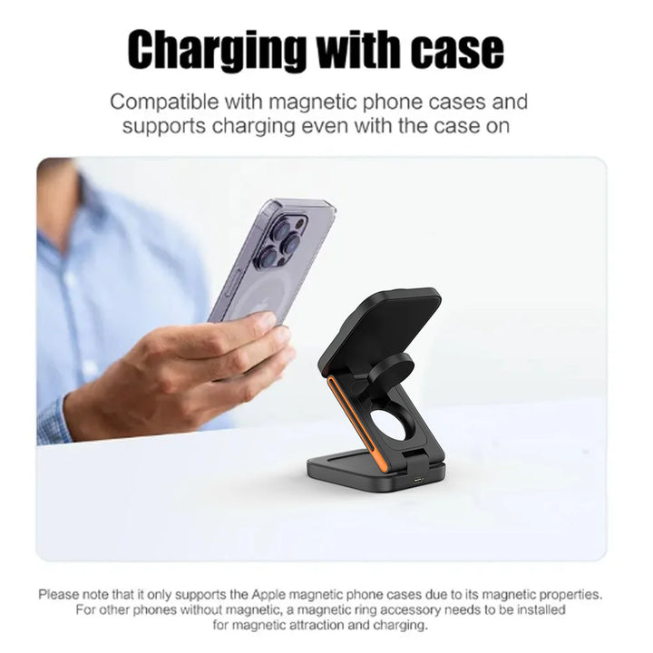 ChargeMax™ 3-in-1 Wireless-Dockingstation für iPhone &amp; Apple Watch