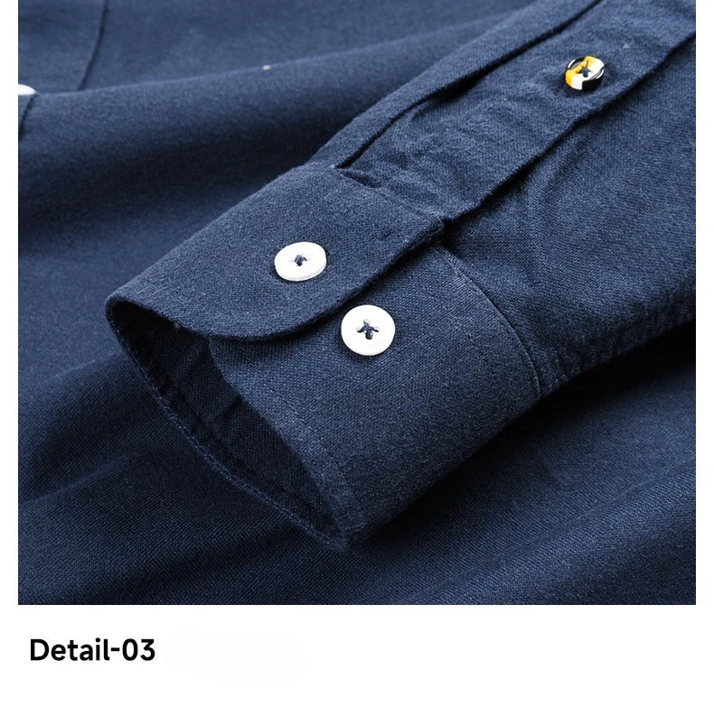 100% Cotton Brushed Long Sleeve Shirts for Men Slim Fit Casual Plain Shirt Solid Color Fashion Korean Popular Tops Red Clothes