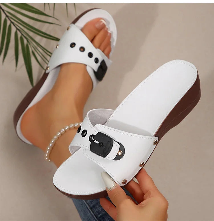 2025 Women’s Summer Sandals – Casual Heels & Slippers, Indoor/Outdoor