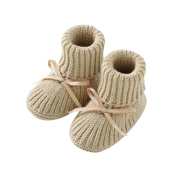 CozyToes™ Newborn Knitted Booties for Girls & Boys