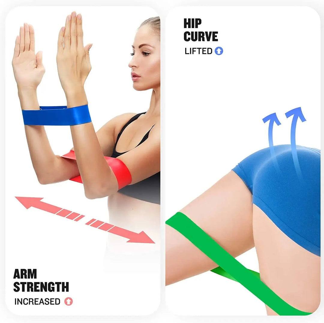 BodyBoost™ 5-Tension Exercise Bands – Full Body Workout