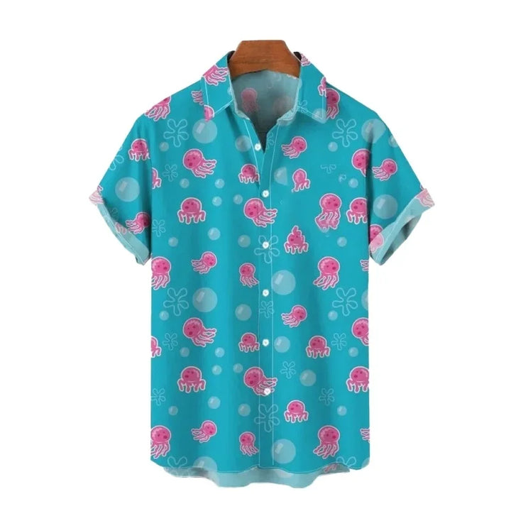 Men’s Hawaiian Beach Shirt – Oversized Short Sleeve