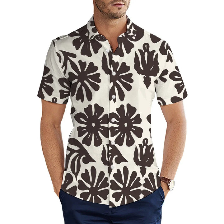 Men's Shirt Summer Casual Fashion Short Sleeved Shirt For Men Loose Breathable Hawaiian Shirt Man Casual Men's Clothing Top