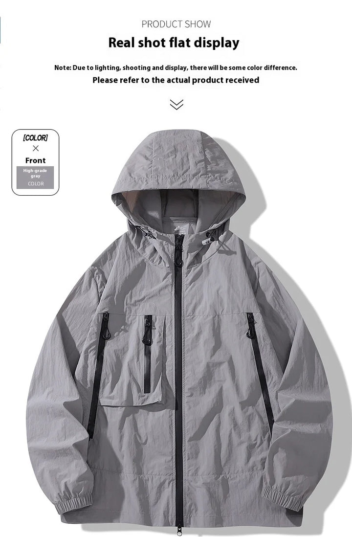 Unisex Waterproof & Windproof Outdoor Jacket – Breathable Coat for Fishing, Camping & Autumn Activities