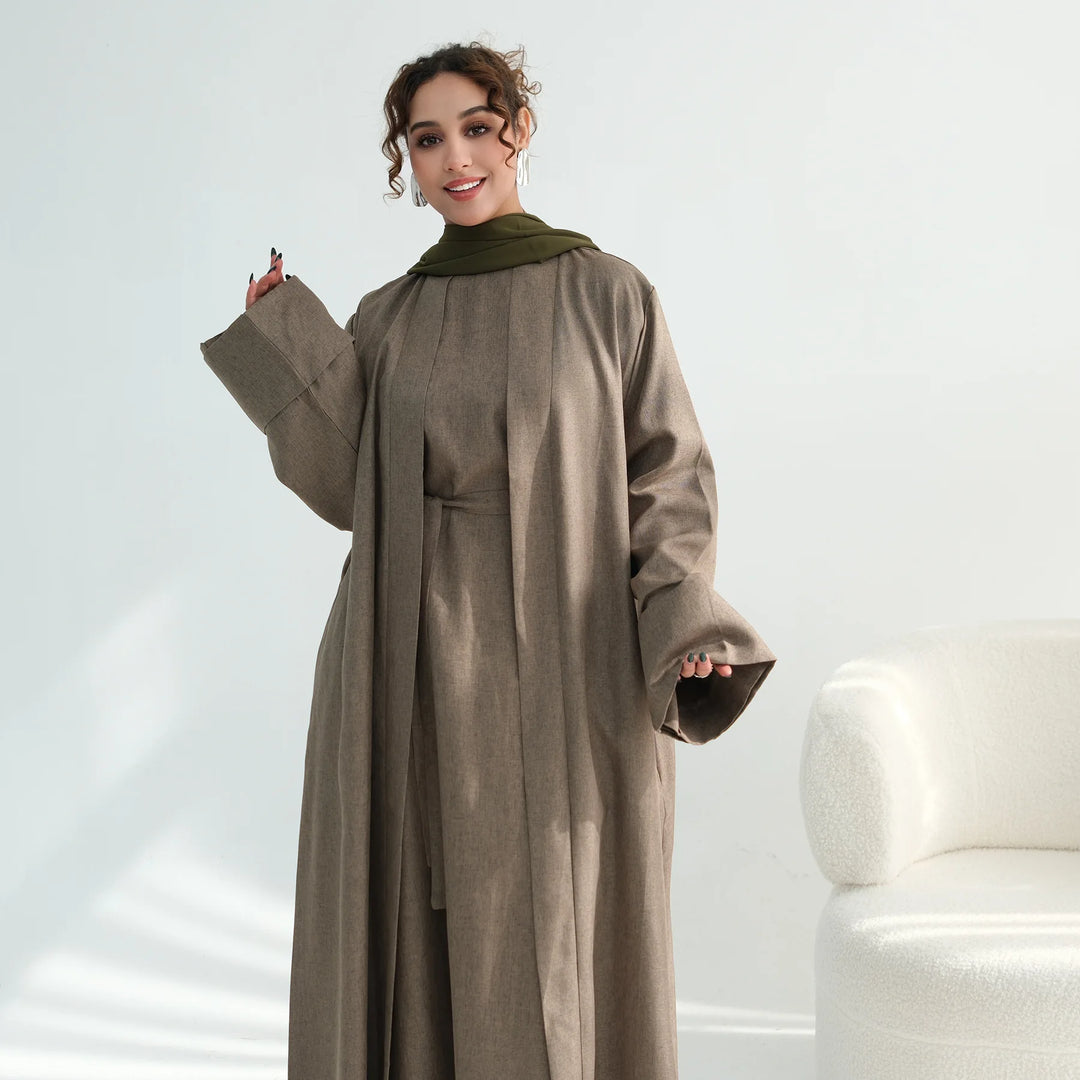 Muslim Women Modest Dress Kimono Cardigan Dubai Abaya Turkey Kaftan Femme Musulmane Vestidos Ramadan Eid Islam Jalabiya Kebaya